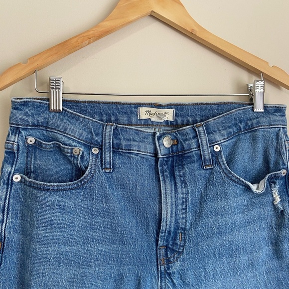 Madewell ‘Mid Rise Perfect Vintage Jean’ Distressed Straight Leg Jeans - Picture 3 of 10
